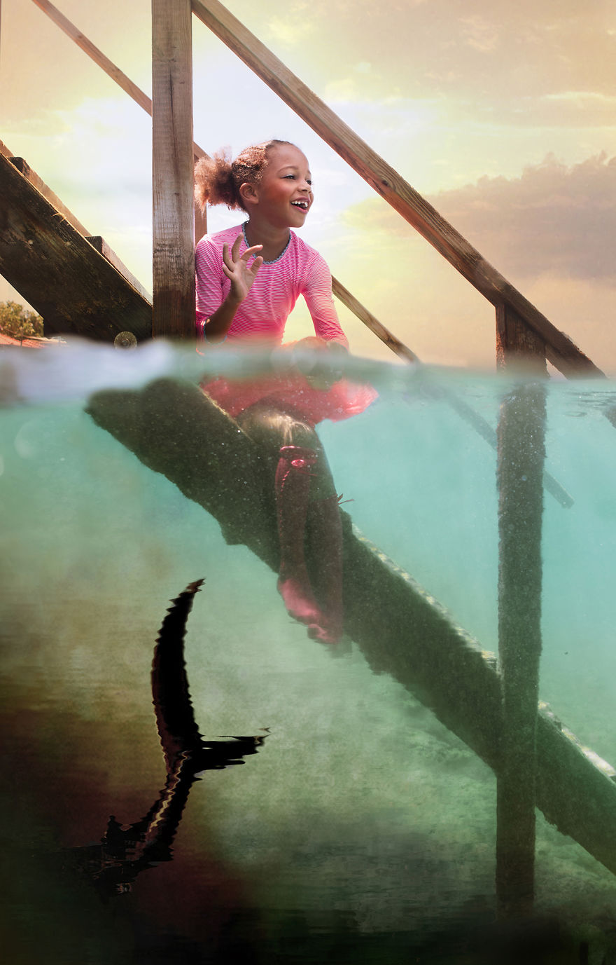 i travelled to bonaire island and photographed local children underwater 6 880