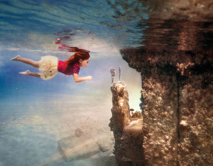 i travelled to bonaire island and photographed local children underwater 9 880
