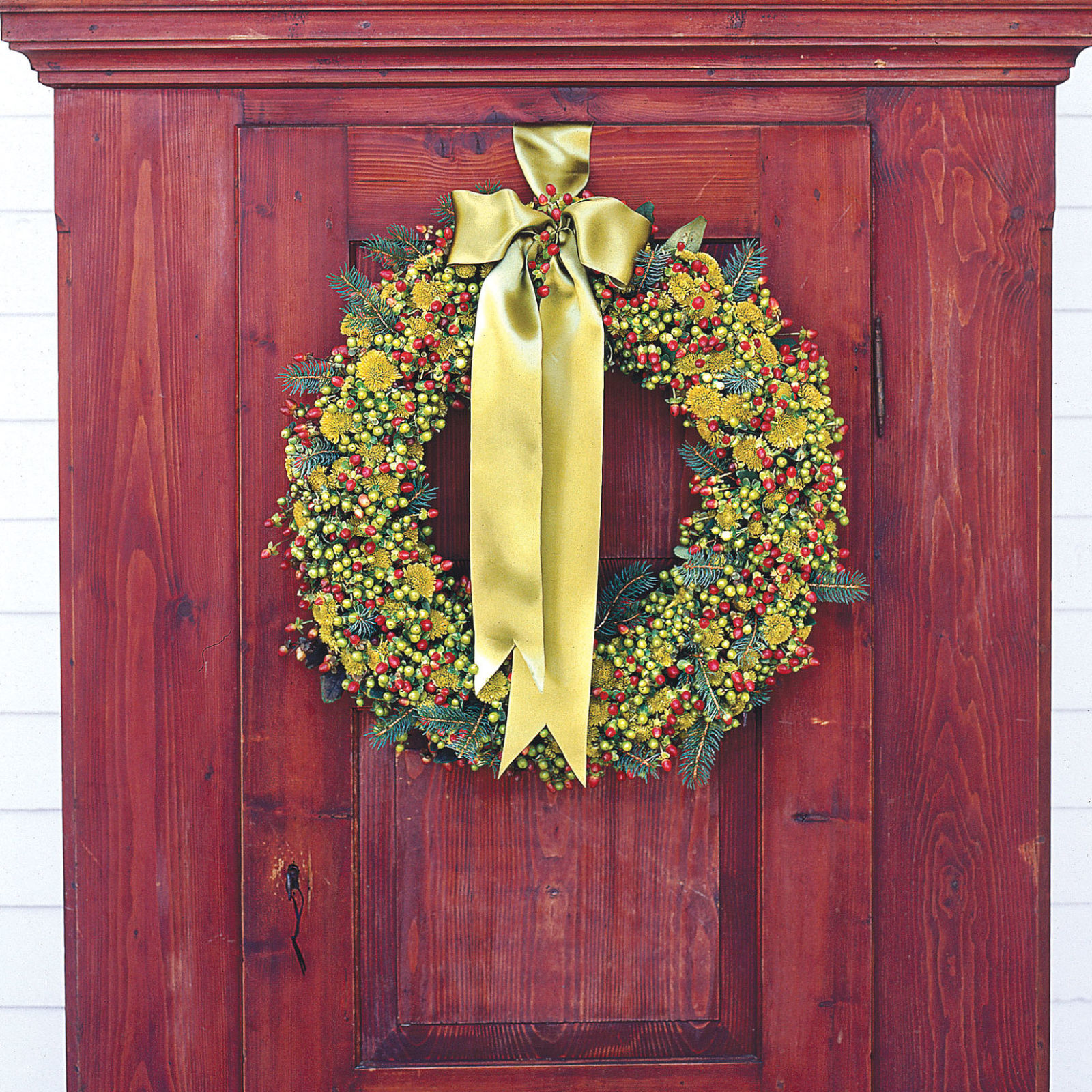square 550040dd01318 ghk christmas wreath craft decorate green flowers s2