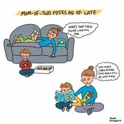 Μαμά μετατρέπει σε σκίτσα τις αστείες στιγμές με τα δυο της παιδιά και είναι απολαυστικά  (pics) 