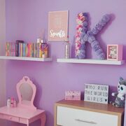 Παιδικό δωμάτιο για κορίτσια: Ιδέες διακόσμησης στις αποχρώσεις του μοβ (pics)