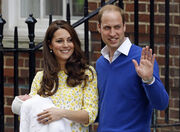 Ο πρίγκιπας William και η Kate Middleton με την Charlotte