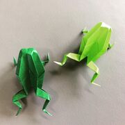 Πώς να φτιάξετε ένα χαριτωμένο βάτραχο από χαρτί (pics+vid) 