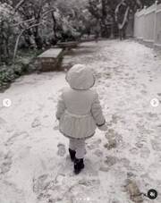 Χριστίνα Κοντοβά: Η μικρή Ada λατρεύει το χιόνι - Οι απίθανες φώτο της στην Αθήνα