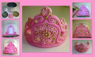 My cakes - My Hobby: Φτιάχνουμε την πιο γλυκιά τιάρα για τη τούρτα της μικρής μας πριγκίπισσας!