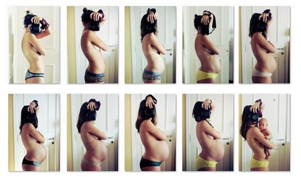 Εννέα μήνες εγκυμοσύνης, δέκα φωτογραφίες και ένα μωρό! Ενα μοναδικό πρότζεκτ (εικόνες)