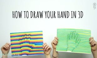 Ζωγραφίζουμε τα περιγράμματα χεριών των παιδιών μας σε 3D! (βίντεο)