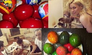 Ράνια Θρασκία - Κατερίνα Καραβάτου: Έβαψαν τα πασχαλινά αυγά τους και μας τα δείχνουν! (εικόνες)