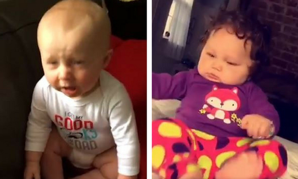 Πώς αντιδρούν τα μωρά στο φτέρνισμά τους; Δείτε το απολαυστικό βίντεο