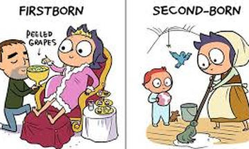 Πρώτο vs δεύτερο παιδί: Οι διαφορές σε 16 ξεκαρδιστικά σκίτσα (pics)