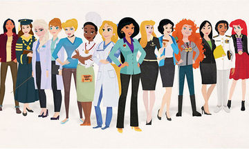 Δείτε τις πριγκίπισσες της Disney ως σύγχρονες δυναμικές εργαζόμενες γυναίκες