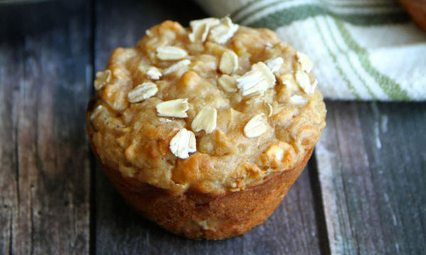 Muffins με γιαούρτι, μήλο και βρώμη -Υγιεινά και νόστιμα