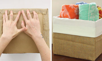 Φτιάξτε μόνοι σας μοδάτα διακοσμητικά καλάθια από χάρτινα κουτιά (vid)