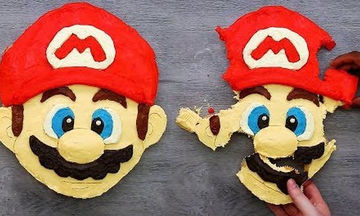 Τούρτα από cupcakes: Δείτε πώς θα φτιάξετε τον Super Mario (vid)