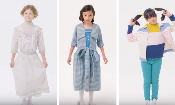 Δείτε πόσο άλλαξαν τα παιδικά κοριτσίστικα ρούχα τα τελευταία 100 χρόνια (vid)