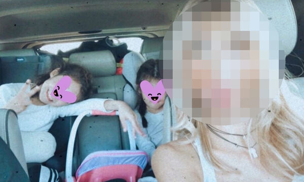 Στο αυτοκίνητο με τις κόρες της – Αναγνωρίζετε τη διάσημη Ελληνίδα μαμά; (pics)
