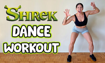 Γυμναστική για μαμάδες με το soundtrack της ταινίας Shrek (vid)