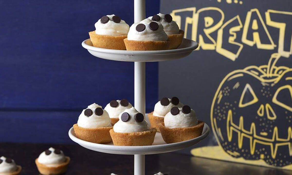 Γιορτάστε το Halloween με cheesecake bites φαντασματάκια
