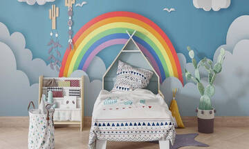 Παιδικό δωμάτιο: Διακοσμήστε το με υπέροχες ταπετσαρίες τοίχου (εικόνες)