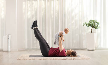 Γυμναστική για μωρά: Εύκολες ασκήσεις τόνωσης (εικόνες+vid) 