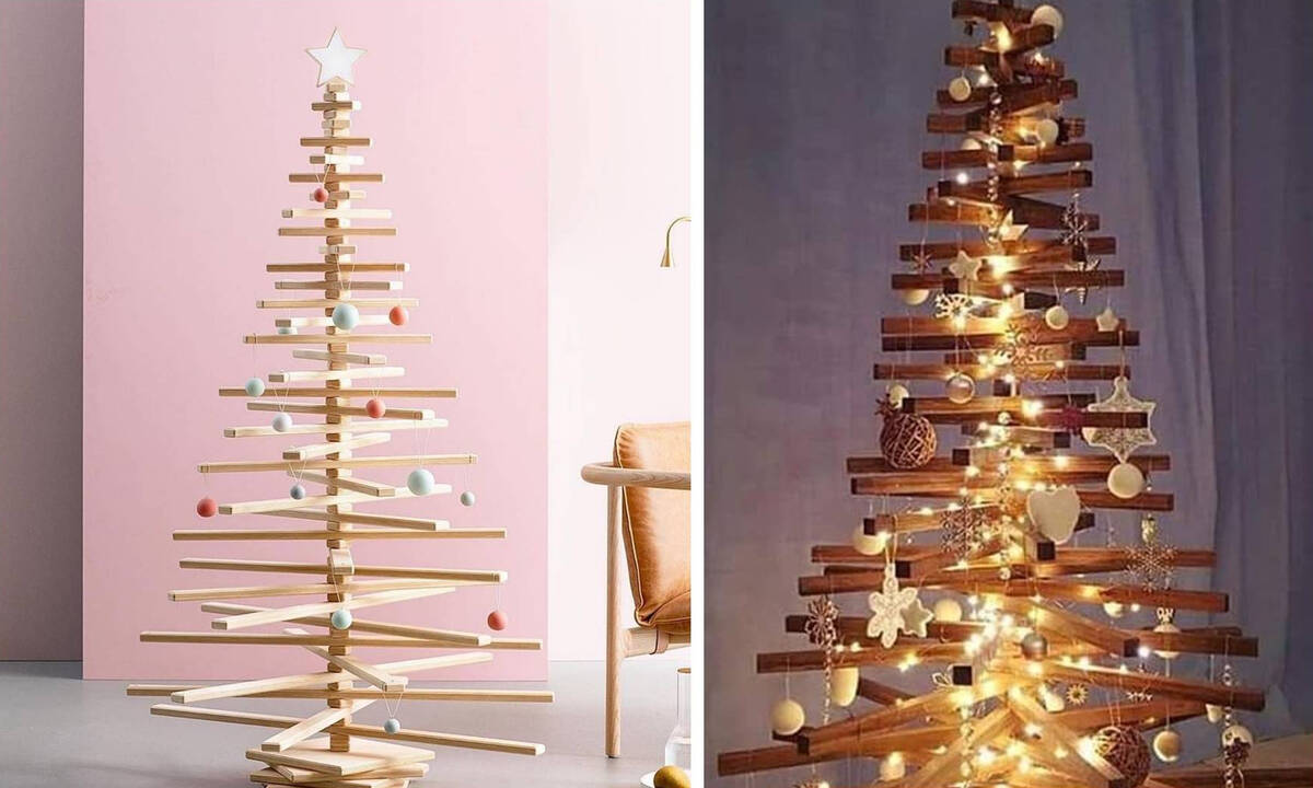 Χριστουγεννιάτικο δέντρο από ξύλο: Πώς θα το φτιάξετε και ιδέες διακόσμησης