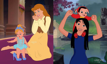 Πώς θα ήταν οι πριγκίπισσες της Disney ως μαμάδες νηπίων; Ιδού η απάντηση