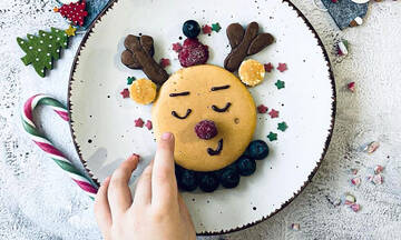 Χριστουγεννιάτικα pancakes για παιδιά: Εμπνευστείτε από το Instagram