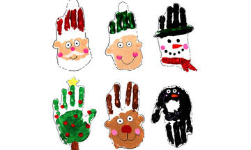 Χριστουγεννιάτικες ζωγραφιές με την παλάμη του χεριού – Πώς θα τις κάνετε