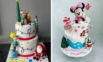 Απίθανες ιδέες για παιδικές χριστουγεννιάτικες τούρτες γενεθλίων (εικόνες)