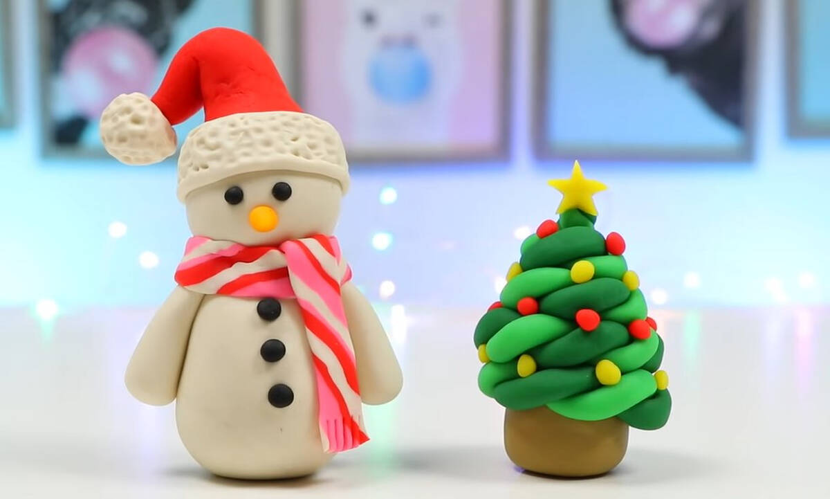 Χριστουγεννιάτικες κατασκευές από πλαστελίνη - Τα παιδιά θα κατενθουσιαστούν