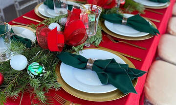 Ιδέες για να διακοσμήσετε το γιορτινό τραπέζι ανήμερα της Πρωτοχρονιάς