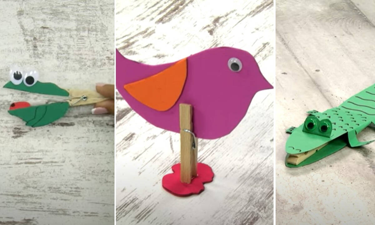 Κατασκευές για παιδιά: Φτιάξτε φιγούρες με ζωάκια χρησιμοποιώντας μανταλάκια