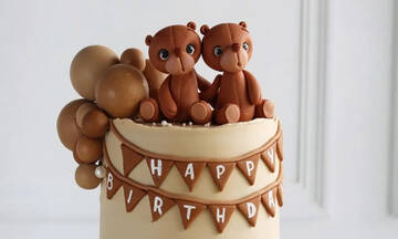 Πρωτότυπες τούρτες για γενέθλια διδύμων (εικόνες)